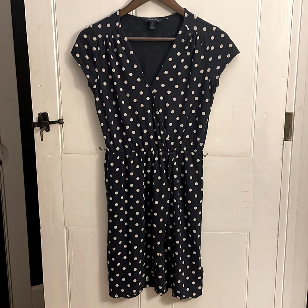 Tommy Hilfiger navy polka dot dress 👗